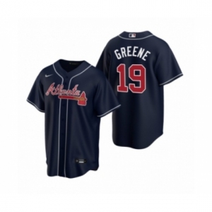 Youth Atlanta Braves #19 Shane Greene Nike Navy 2020 Replica Alternate Jersey