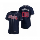 Men's Atlanta Braves Custom Nike Navy Authentic 2020 Alternate Jerseys