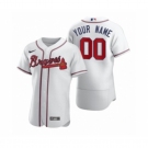 Men's Atlanta Braves Custom Nike White 2020 Authentic Jersey