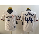 Youth Houston Astros #44 Yordan Alvarez Cream 2025 City Connect Limited Stitched Baseball Jersey