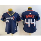 Youth Houston Astros #44 Yordan Alvarez Navy 2025 City Connect Limited Stitched Baseball Jersey2