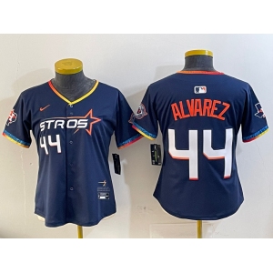 Youth Houston Astros #44 Yordan Alvarez Navy 2025 City Connect Limited Stitched Baseball Jersey2
