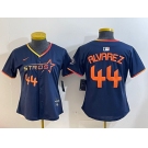 Youth Houston Astros #44 Yordan Alvarez Navy 2025 City Connect Limited Stitched Baseball Jersey