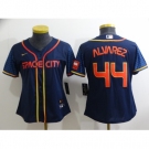 Youth Houston Astros #44 Yordan Alvarez Nike Navy 2022 City Connect Player Jersey