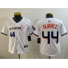 Youth Houston Astros #44 Yordan Alvarez White 2025 City Connect Limited Stitched Baseball Jersey1
