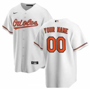 Baltimore Orioles Custom Nike White 2020 Replica Home Jersey