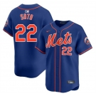Youth New York Mets #22 Juan Soto Royal 2024 Alternate Limited Stitched Baseball Jersey