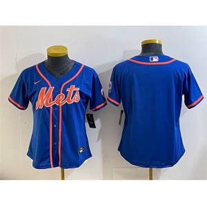 Youth New York Mets Blank Royal Cool Base Stitched Baseball Jersey