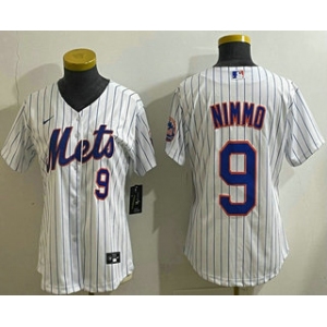 Women's Chicago Cubs #9 Miguel Amaya Number White Limited Jersey