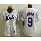 Women's Chicago Cubs #9 Miguel Amaya White Limited Jersey