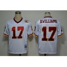 Men's Washington Redskins #17 Doug Williams White Throwback Jersey (1)