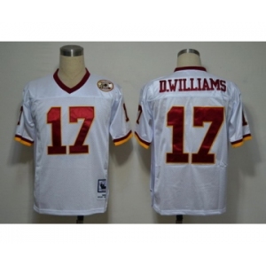 Men's Washington Redskins #17 Doug Williams White Throwback Jersey (1)