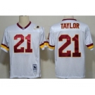 Men's Washington Redskins #17 Doug Williams White Throwback Jersey (4)