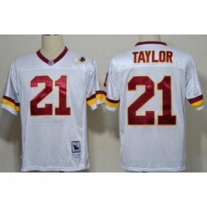 Men's Washington Redskins #17 Doug Williams White Throwback Jersey (4)