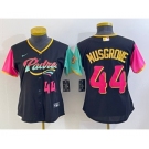 Women's San Diego Padres #44 Joe Musgrove Number Black 2022 City Connect Cool Base Stitched Jersey