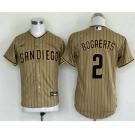 Youth San Diego Padres #2 Xander Bogaerts Grey Cool Base Stitched Baseball Jersey