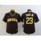 Youth San Diego Padres #23 Fernando Tatis Jr. Alternate Replica Brown Nike Jersey