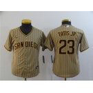 Youth San Diego Padres #23 Fernando Tatis Jr. Alternate Replica Light Brown Nike Jersey