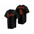 Youth Baltimore Orioles #5 Brooks Robinson Nike Black Replica Alternate Jersey