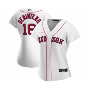 Women's Boston Red Sox #16 Andrew Benintendi Home 2020 Baseball Player Jersey White
