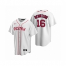 Women's Boston Red Sox #16 Andrew Benintendi Nike White Replica Alternate Jersey