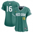 Women's Boston Red Sox #16 Jarren Duran Green 2025 City Connect Limited Stitched Baseball Jersey