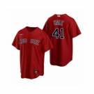 Women's Boston Red Sox #41 Chris Sale Nike Red Replica Alternate Jersey