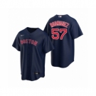 Women's Boston Red Sox #57 Eduardo Rodriguez Nike Navy Replica Alternate Jersey