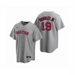 Youth Boston Red Sox #19 Jackie Bradley Jr. Nike Gray Replica Road Jersey