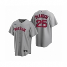 Youth Boston Red Sox #25 Kevin Plawecki Nike Gray Replica Road Jersey