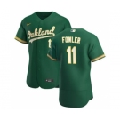 Men's Nike Oakland Athletics #11 Dustin Fowler Kelly Green Alternate 2020 Authentic Player Baseball Jersey