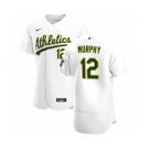 Men's Nike Oakland Athletics #12 Sean Murphy White Home 2020 Authentic Player Baseball Jersey