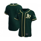 Men's Nike Oakland Athletics 2020 Green Alternate Authentic Team Baseball Jersey