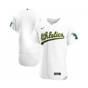 Men's Nike Oakland Athletics 2020 White Home Authentic Official Team Baseball Jersey
