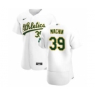 Men's Nike Oakland Athletics #39 Vimael Machin White Home 2020 Authentic Player Baseball Jersey