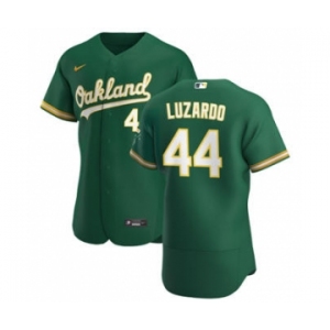 Men's Nike Oakland Athletics #44 Jesus Luzardo Kelly Green Alternate 2020 Authentic Player Baseball Jersey