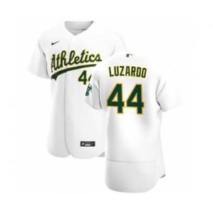 Men's Nike Oakland Athletics #44 Jesus Luzardo White Home 2020 Authentic Player Baseball Jersey