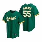 Men's Nike Oakland Athletics #55 Sean Manaea Green Alternate Stitched Baseball Jersey