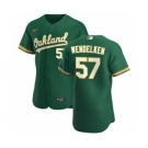 Men's Nike Oakland Athletics #57 J.B. Wendelken Kelly Green Alternate 2020 Authentic Player Baseball Jersey