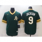 Men's Nike Oakland Athletics #9 Reggie Jackson Green Alternate Flex Base Authentic Jersey