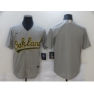 Men's Nike Oakland Athletics Blank Grey Home Stitched Baseball Jersey