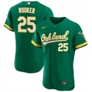 Men's Oakland Athletics #25 Brent Rooker Green Flex Base Stitched Jersey