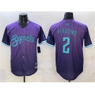 Men's Arizona Diamondbacks #2 Geraldo Perdomo Purple 2025 City Connect Limited Stitched Baseball Jersey