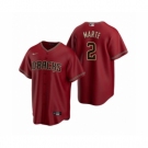 Men's Arizona Diamondbacks #2 Starling Marte Nike Red 2020 Replica Alternate Jersey