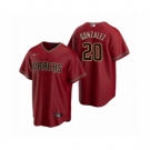 Men's Arizona Diamondbacks #20 Luis Gonzalez Nike Red 2020 Replica Alternate Jersey