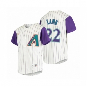 Men's Arizona Diamondbacks #22 Jake Lamb Nike Cream 2020 Cooperstown Collection Alternate Jersey