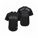 Men's Arizona Diamondbacks #25 Archie Bradley Crash Landing Black 2019 Players' Weekend Replica Jersey