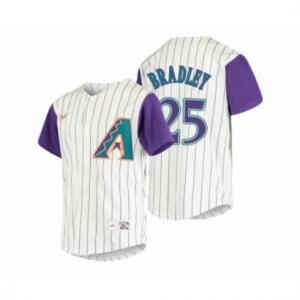 Men's Arizona Diamondbacks #25 Archie Bradley Nike Cream 2020 Cooperstown Collection Alternate Jersey