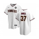 Men's Arizona Diamondbacks #37 Kevin Ginkel White 2023 World Series Cool Base Stitched Baseball Jersey