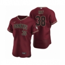 Men's Arizona Diamondbacks #38 Robbie Ray Nike Crimson Authentic 2020 Alternate Jersey